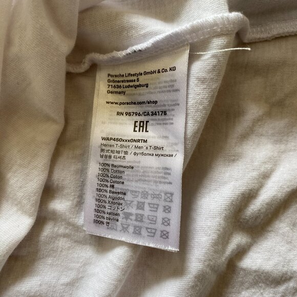Porsche Racing Collection T-shirt White 1982 size EU M/US S - Picture 7 of 7
